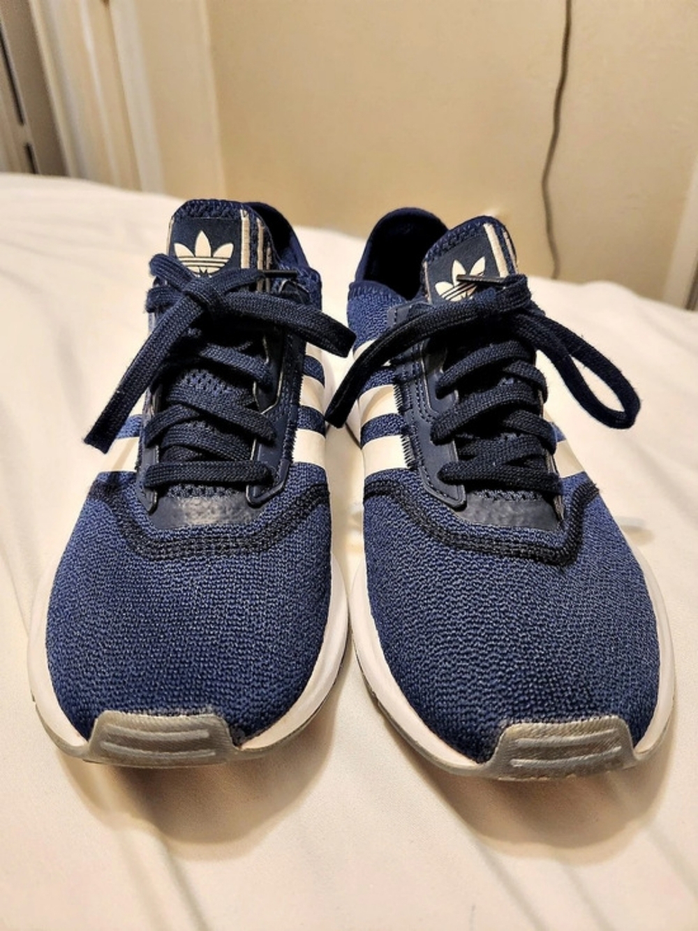 adidas Swift Run X Striped Sneakers Blue & White US 7